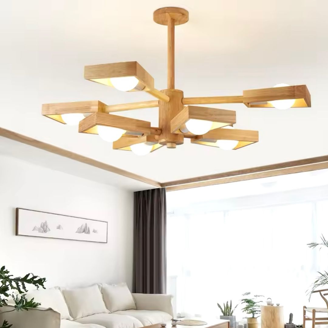 Scandinavian Wooden Ceiling Light