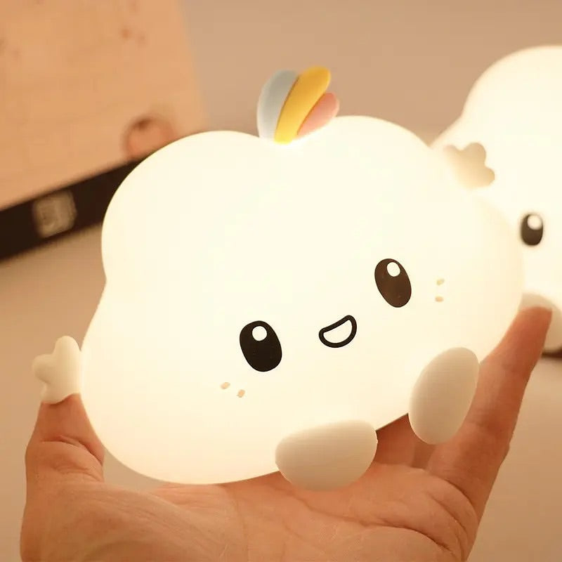 Cute Cloud-Shaped LED Night Light with Remote Control