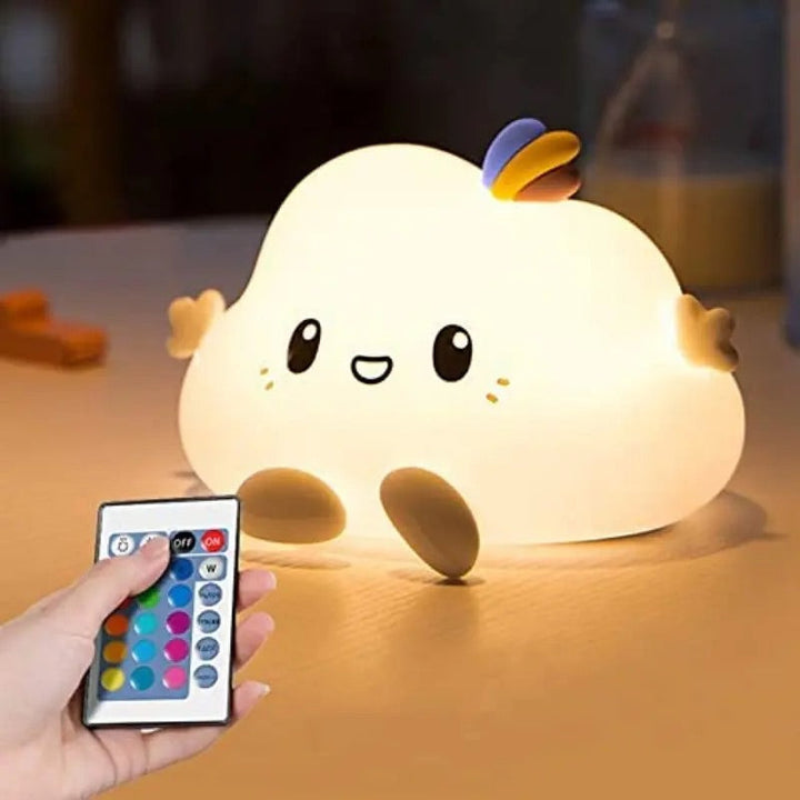 Cute Cloud-Shaped LED Night Light with Remote Control