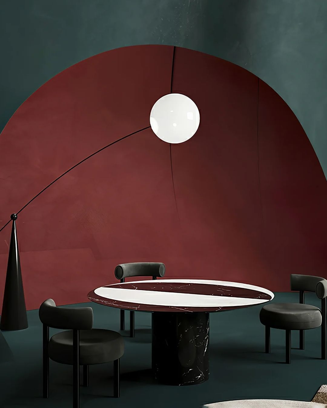 Modern Arc Globe Floor Lamp