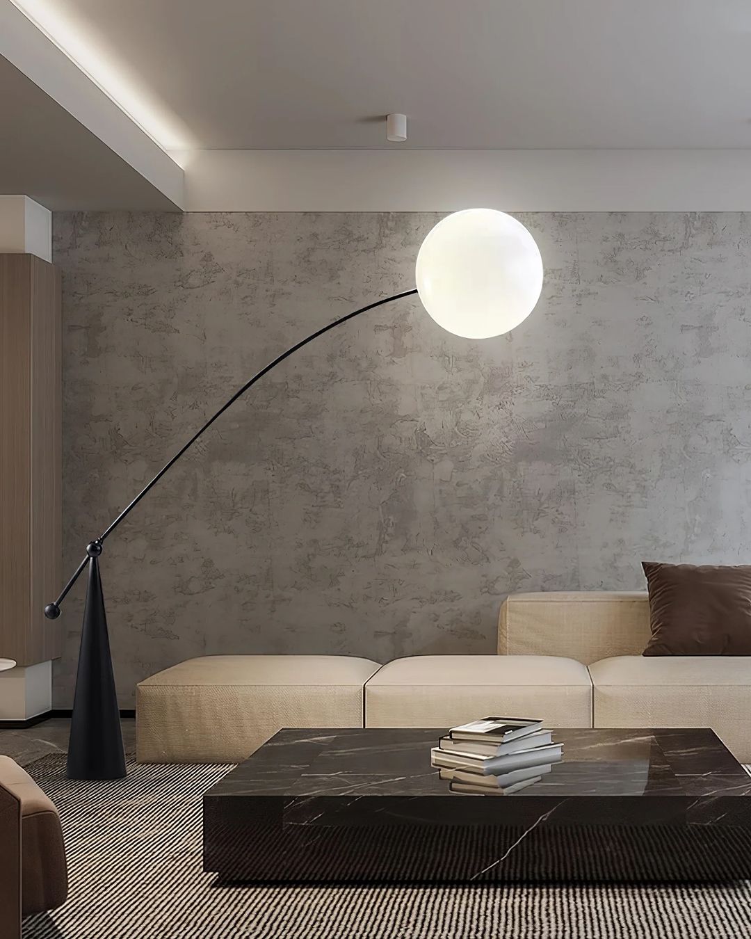 Modern Arc Globe Floor Lamp