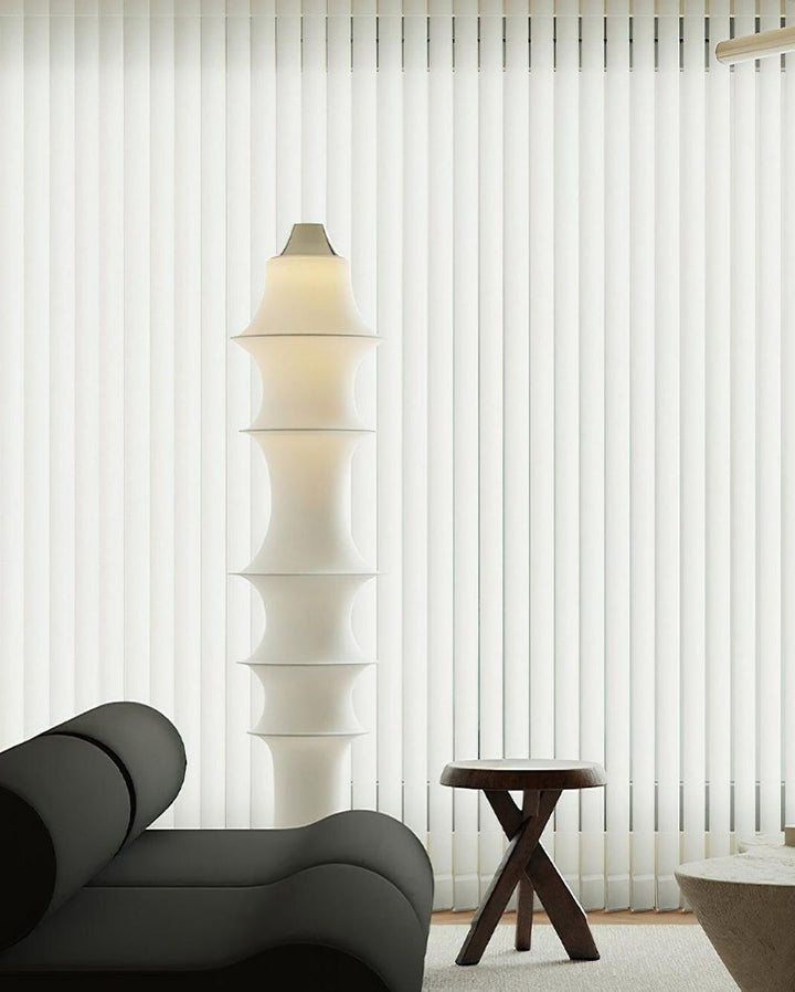 Modern LED Layered Fabric Floor Lamp