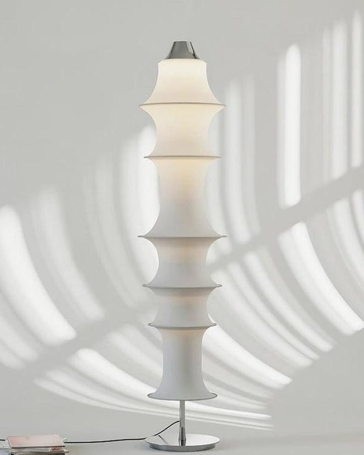 Modern LED Layered Fabric Floor Lamp