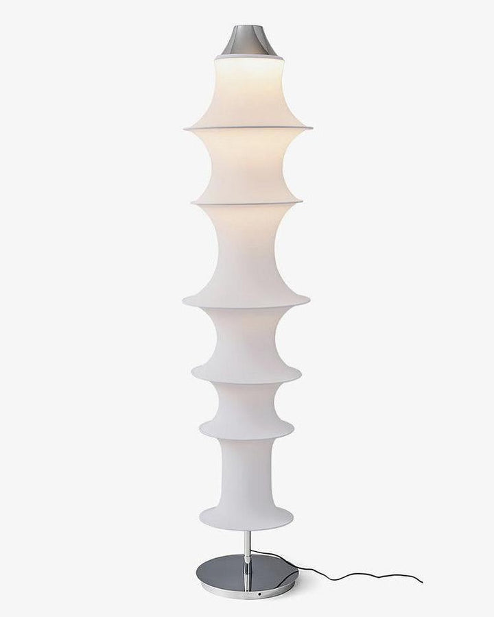 Modern LED Layered Fabric Floor Lamp