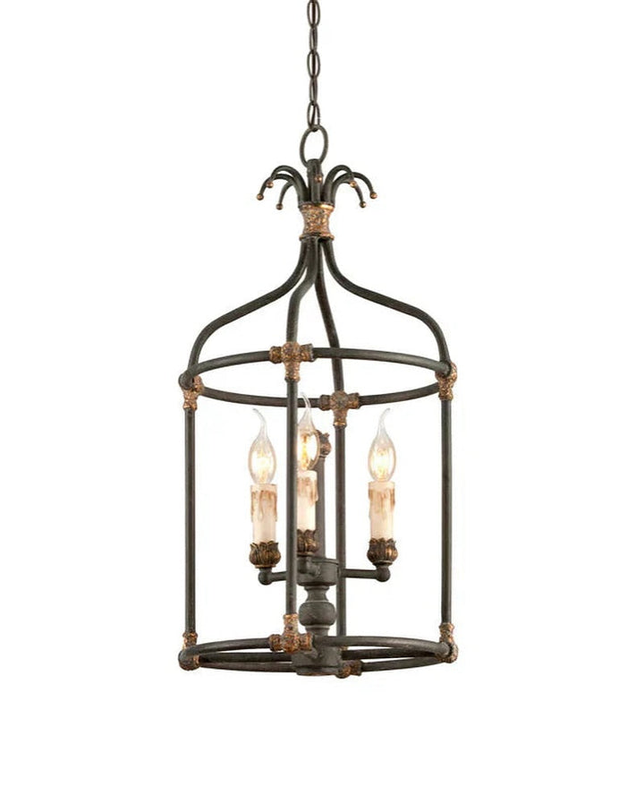 Vintage Caged Lantern Pendant Light