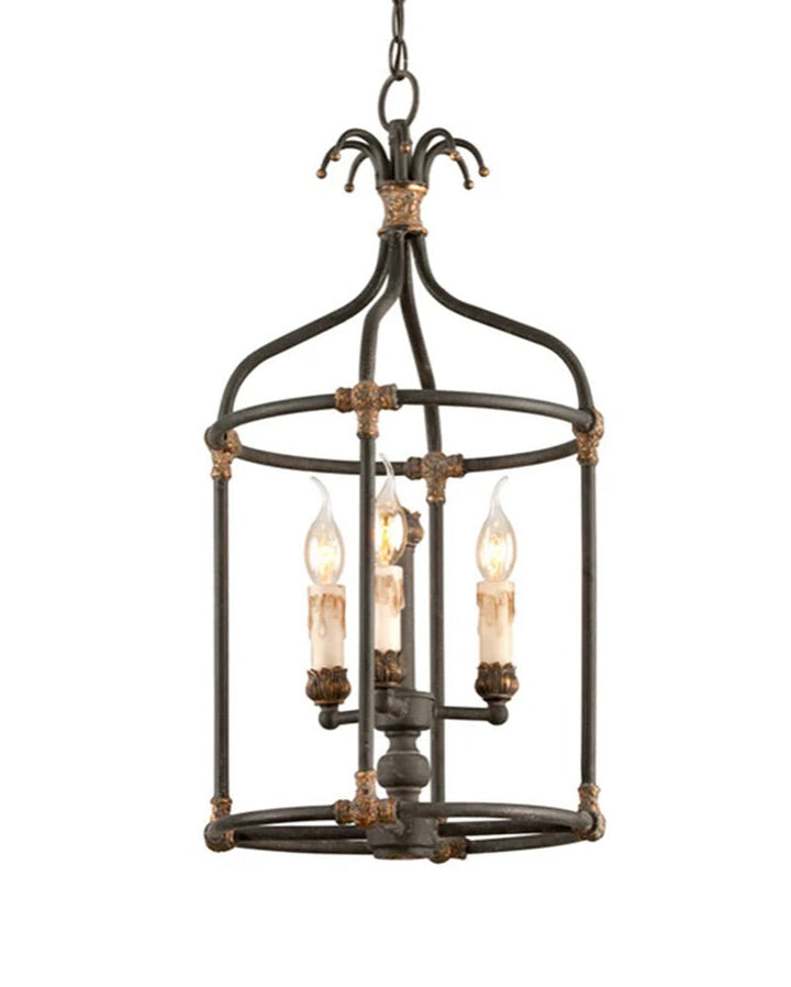 Vintage Caged Lantern Pendant Light