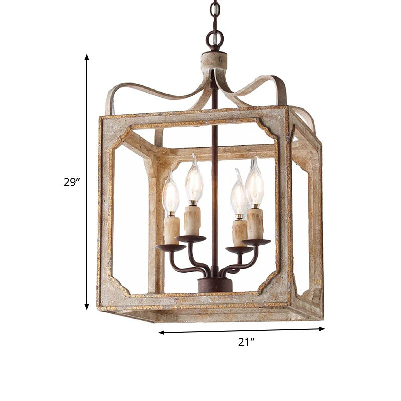 Rustic Vintage Lantern Pendant Light