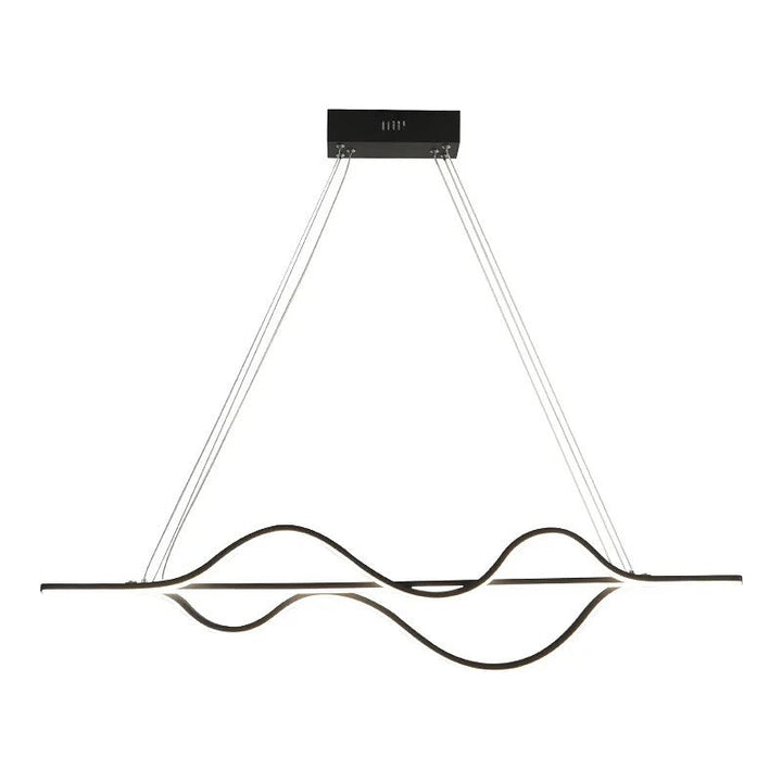 Modern Minimalist Wave LED Pendant linear Light