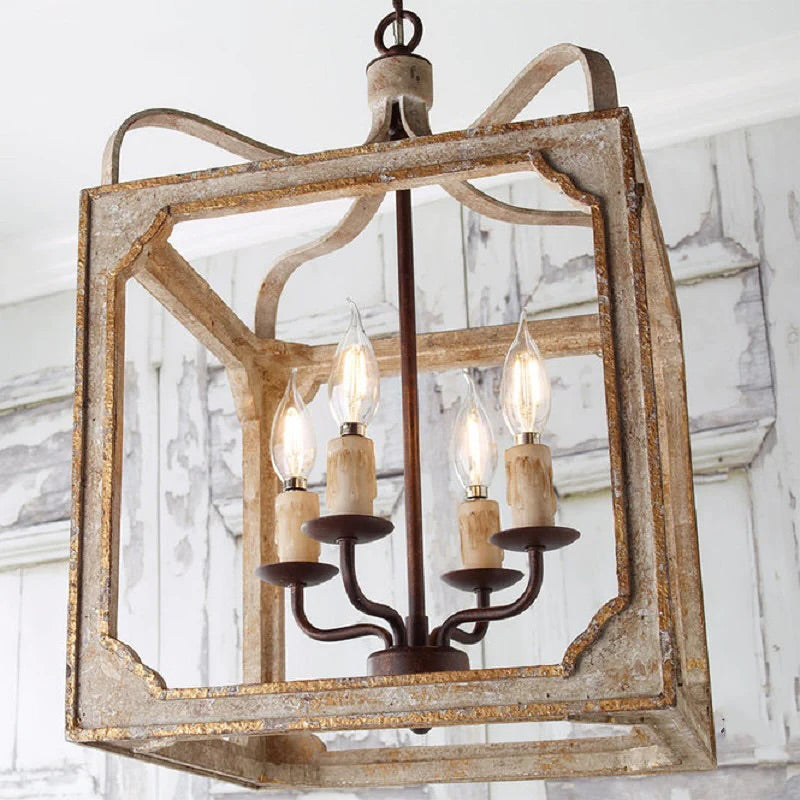 Rustic Vintage Lantern Pendant Light