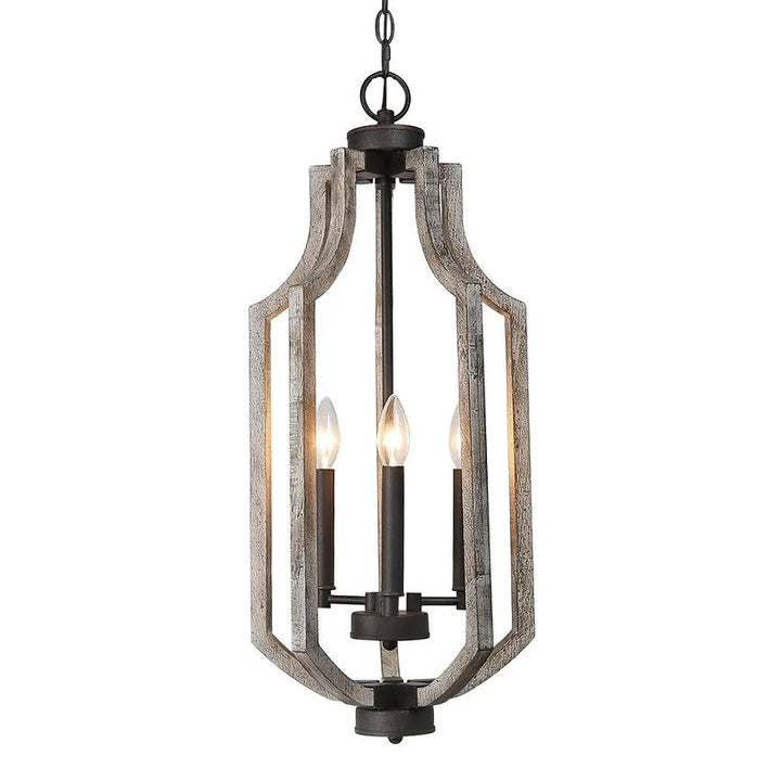 Rustic Adjustable Lantern Pendant Light