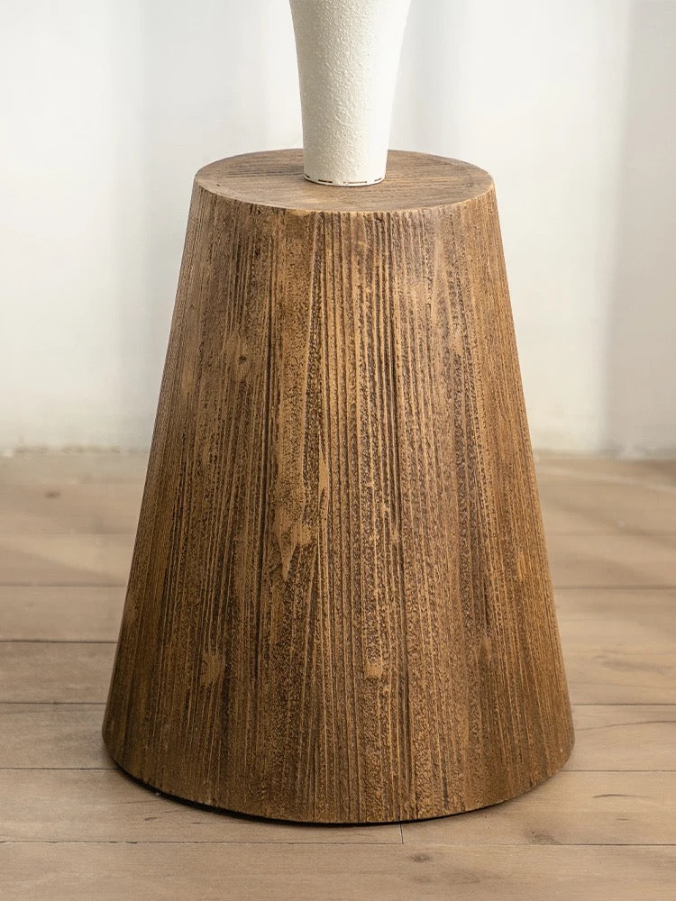 Modern Rustic Wooden and Metal Accent Table