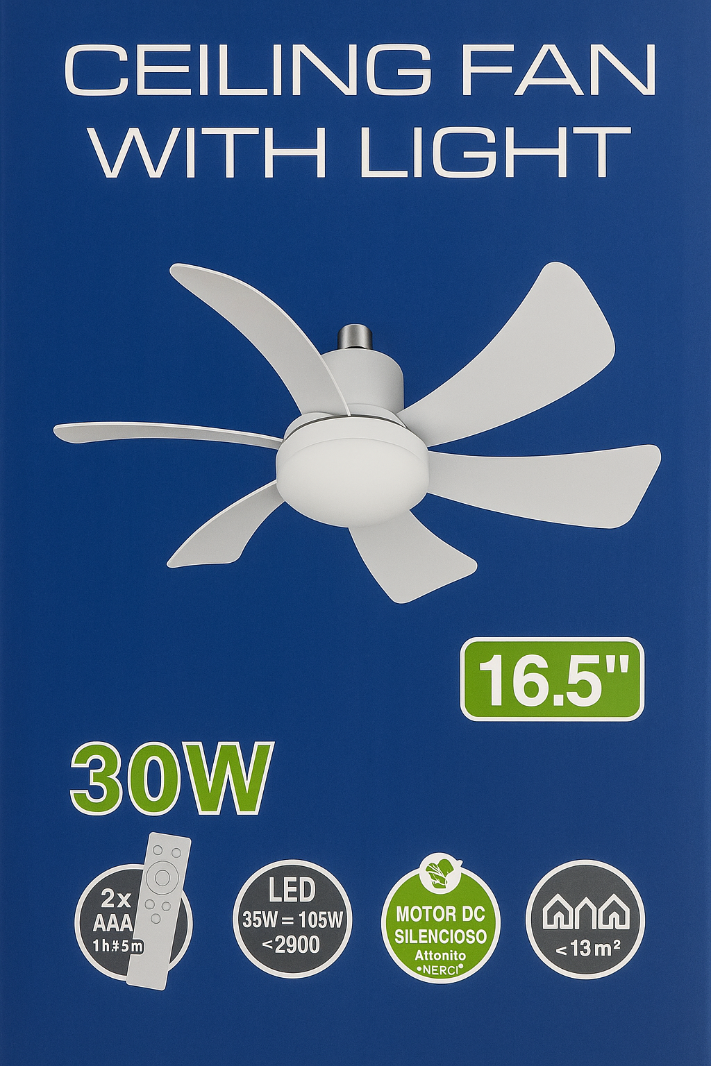 LED Ceiling Light Bulb with Fan