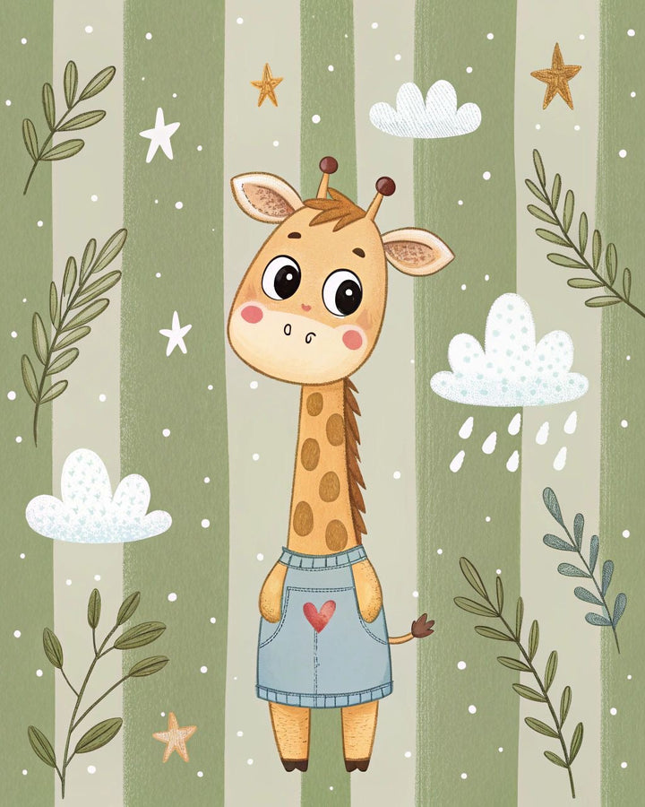 Cute Snail Friends Kids Canvas