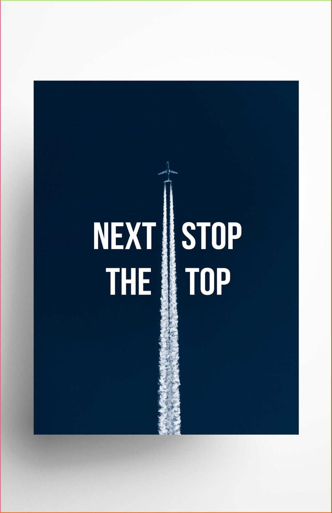 Next Stop The Top Aviation Canvas