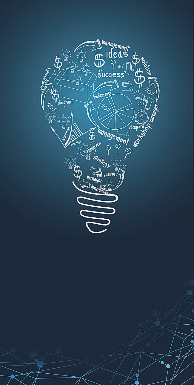 Business Ideas Lightbulb Canvas