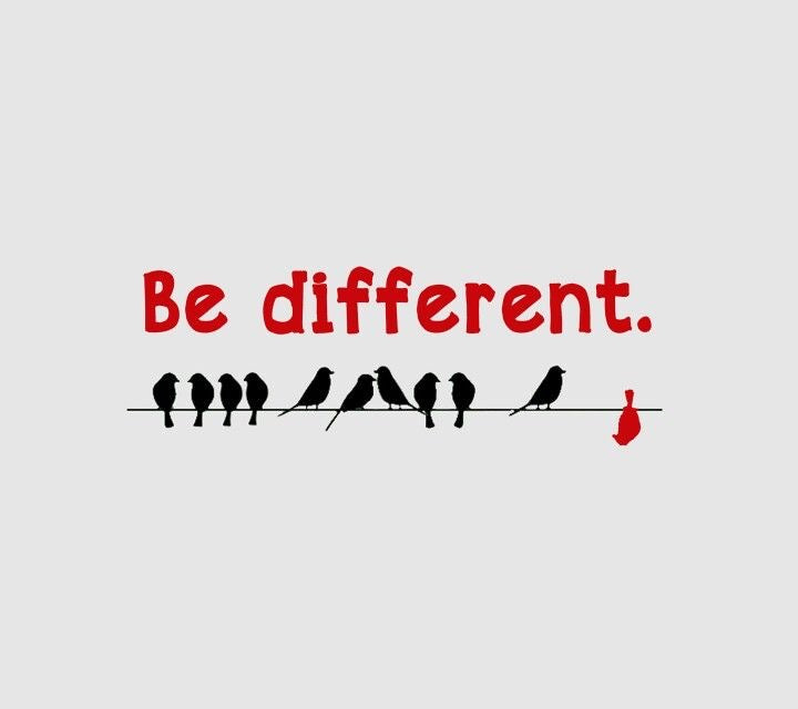 Be Different Birds Canvas