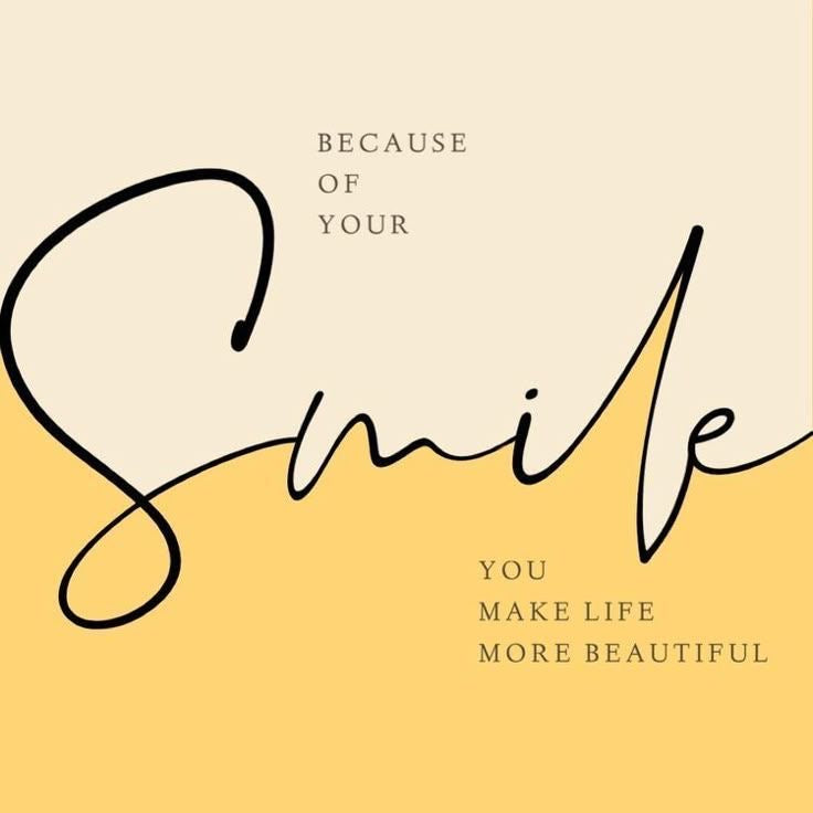 Smile Because of You Canvas