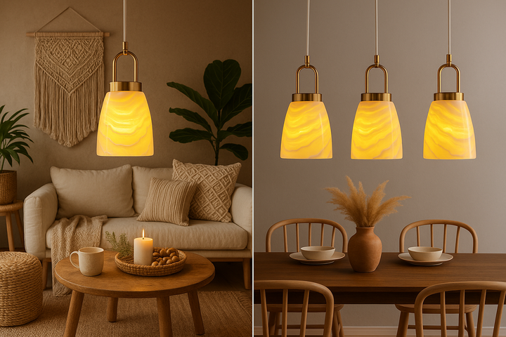 Golden Alabaster Mini Pendant