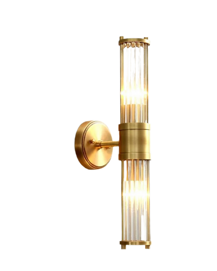 Elegant Wall Sconce with Gold Accents