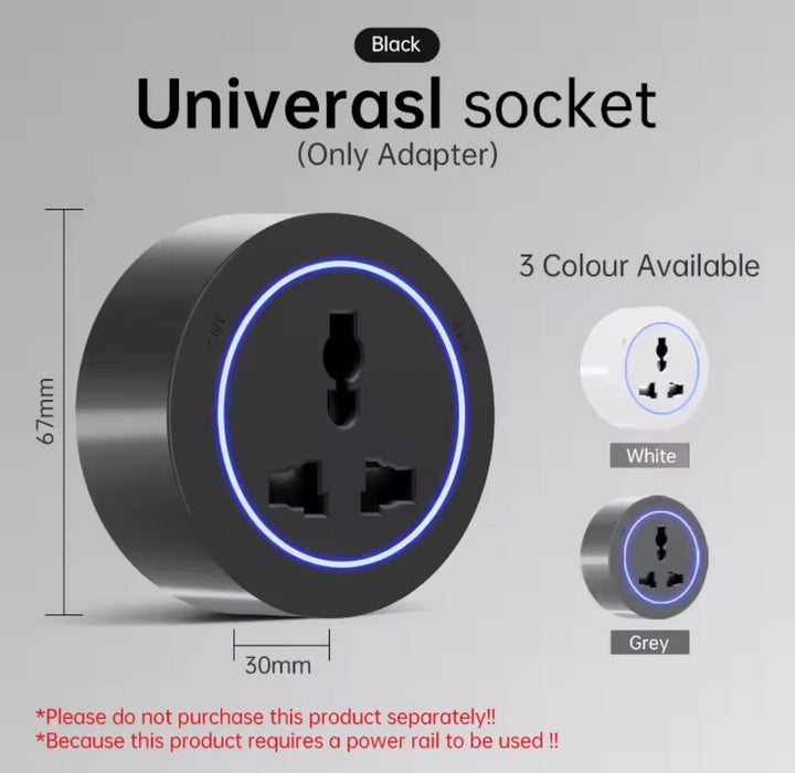 Universal Track Socket Adapter