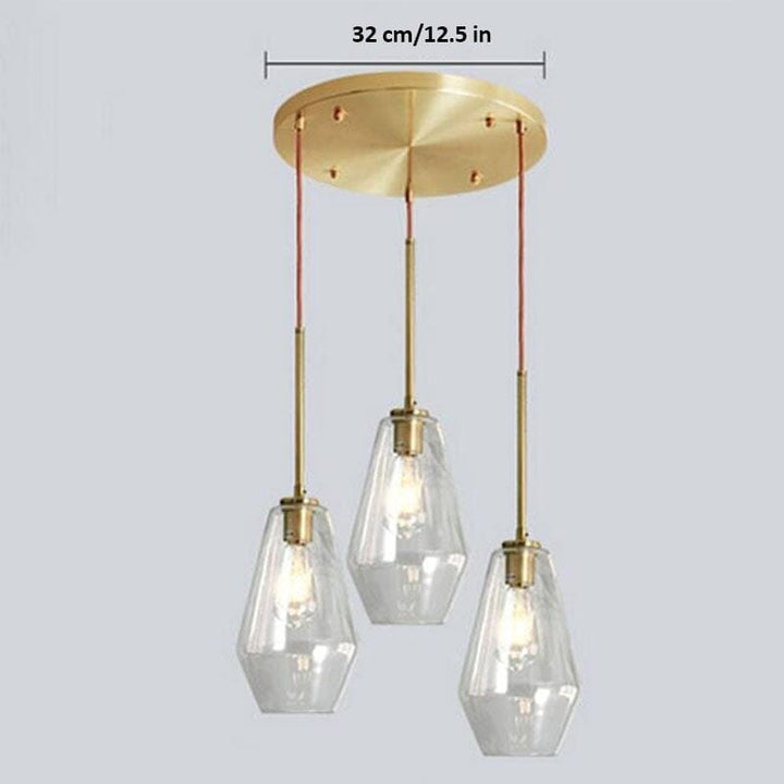 Modern Glass Pendant Light Cluster