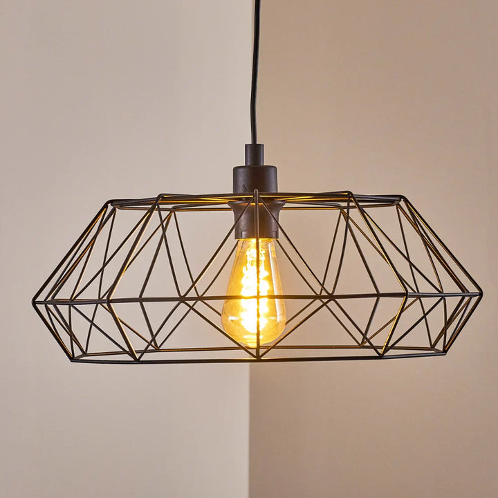 Industrial Geometric Pendant Light