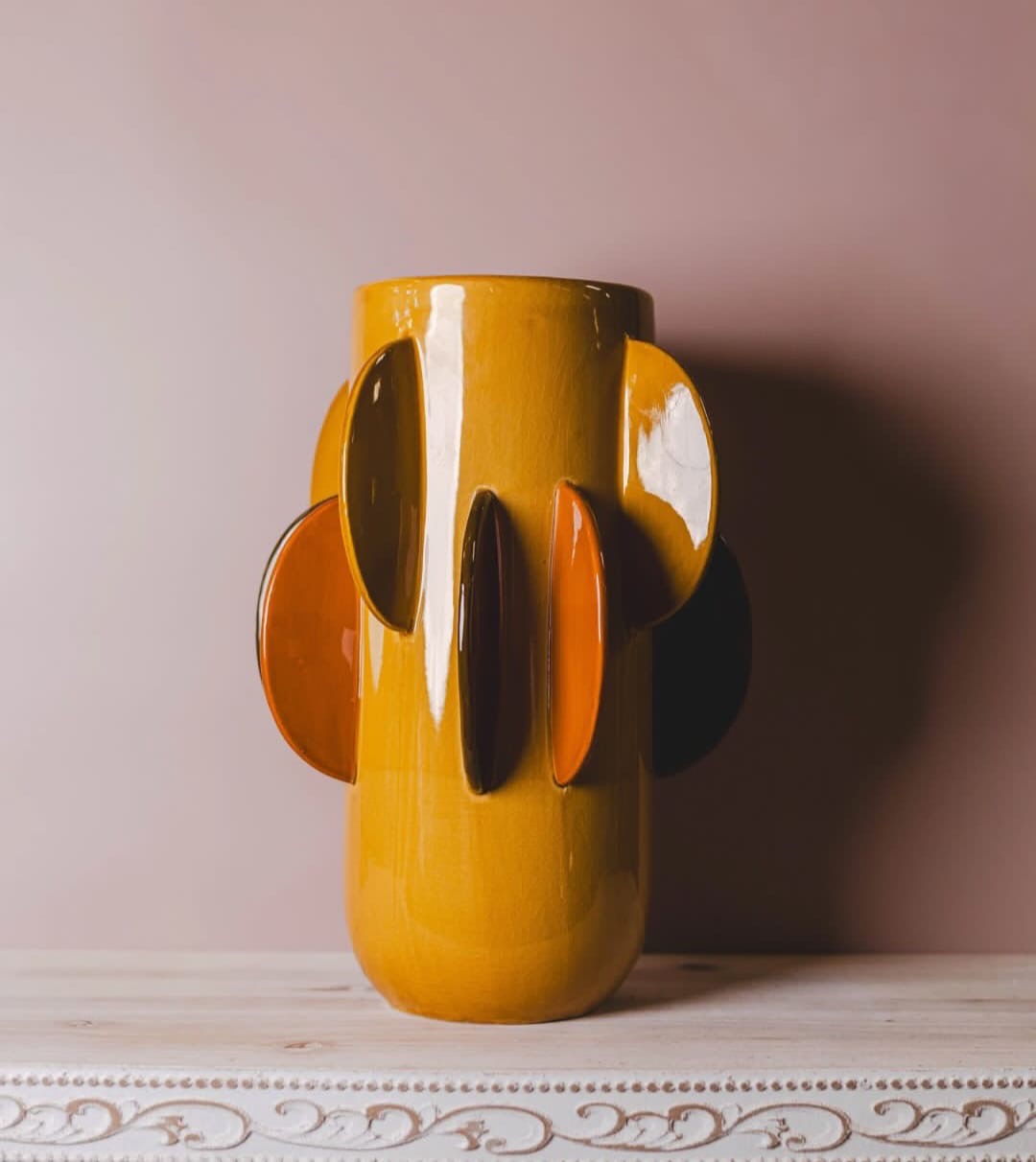 Two-Tone Ceramic Vases