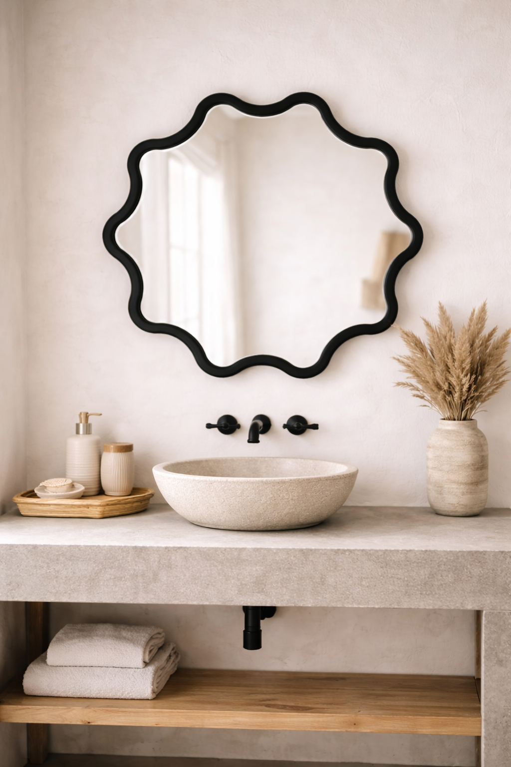Ripple - Scalloped Edge Wall Mirror