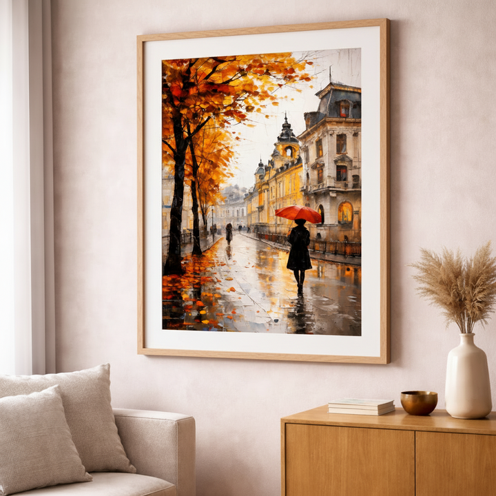 Autumn Street Canvas Art