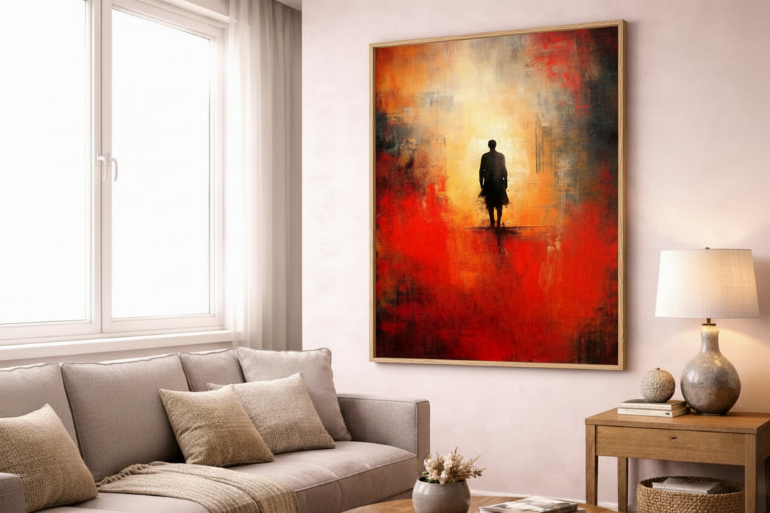 Solitary Path Abstract Canvas