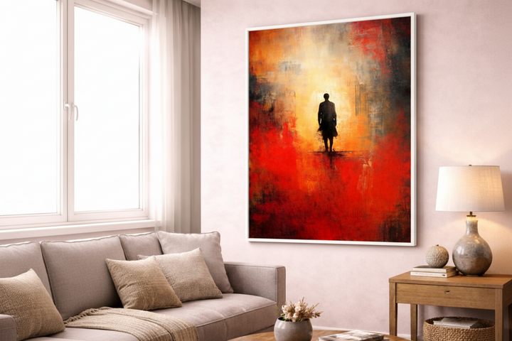 Solitary Path Abstract Canvas