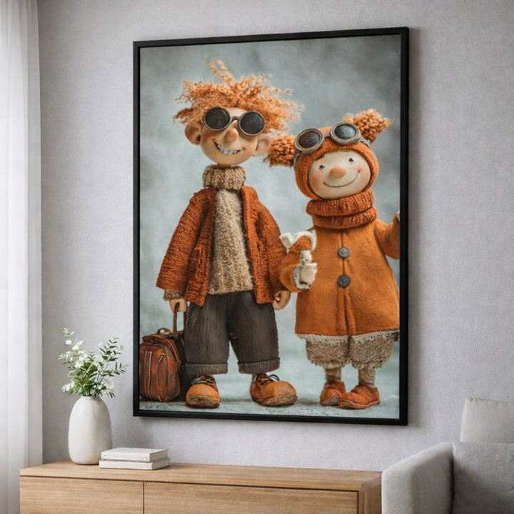 Whimsical Friends Canvas