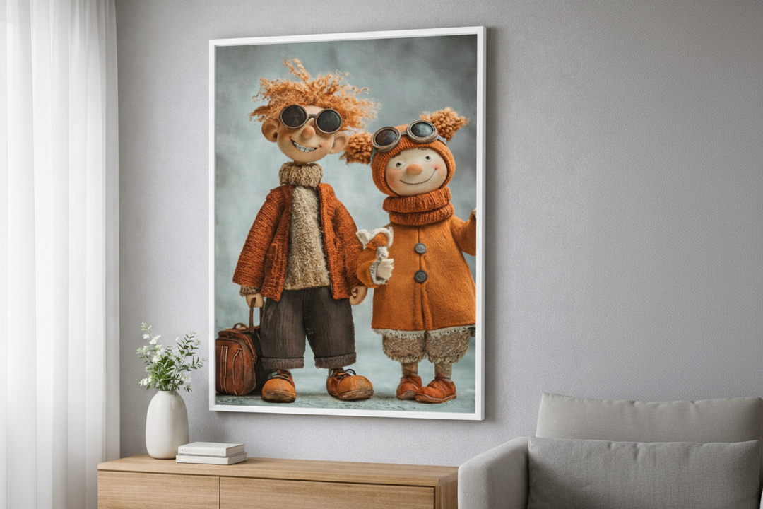 Whimsical Friends Canvas