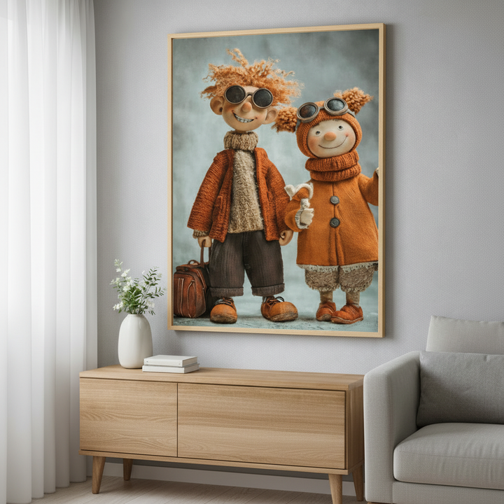 Whimsical Friends Canvas