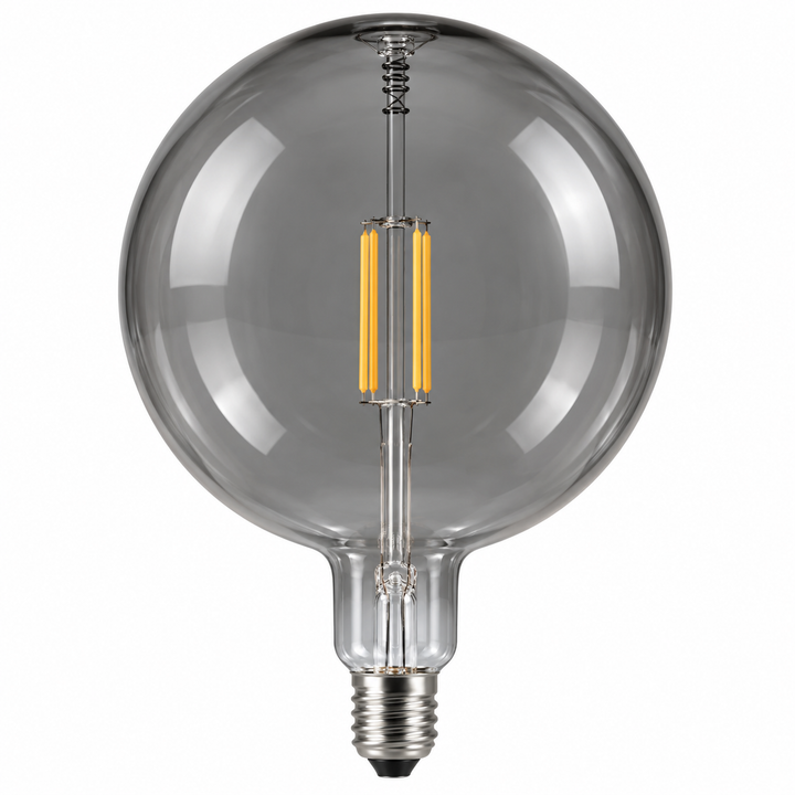 Smoked Glass Globe Pendant Light- A19