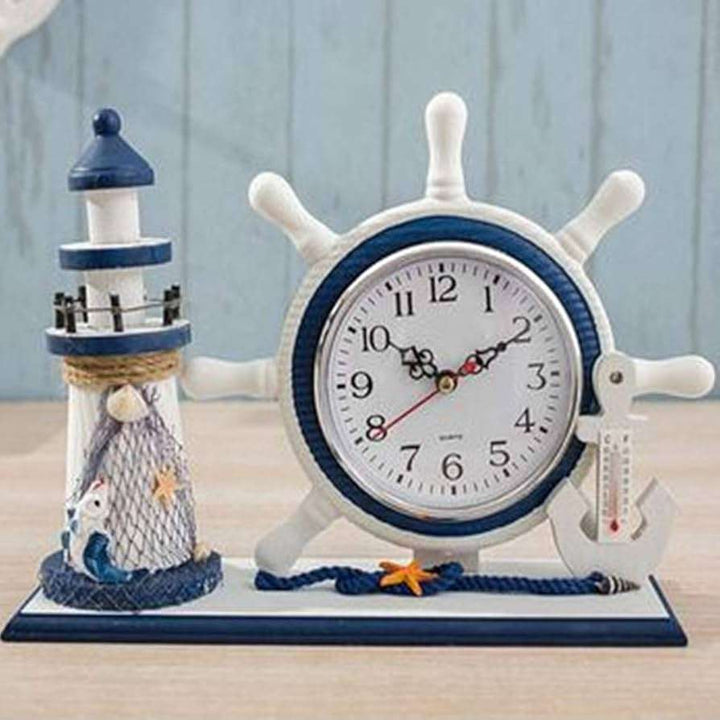 Nautical Table Clock Set