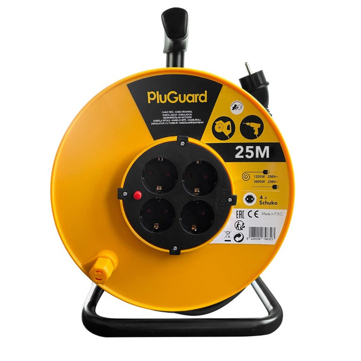 Cable Reel With 4 Sockets