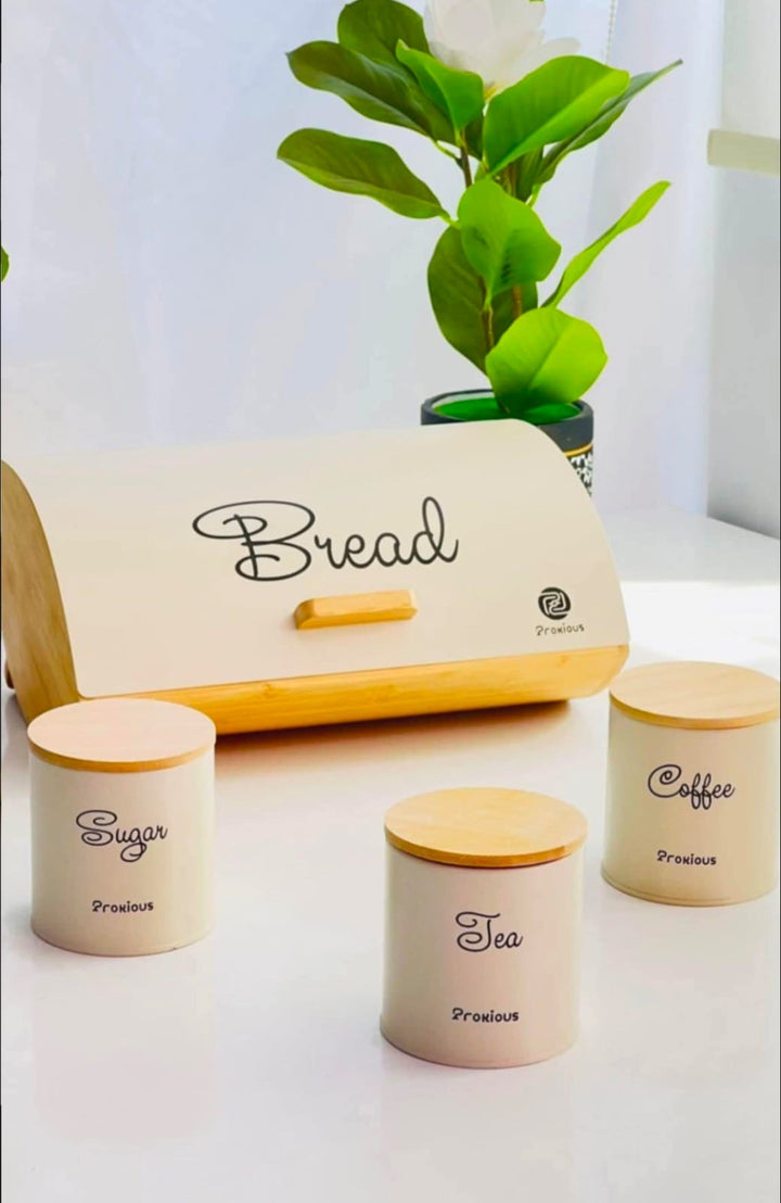 Bread Box & Canister Storage Set