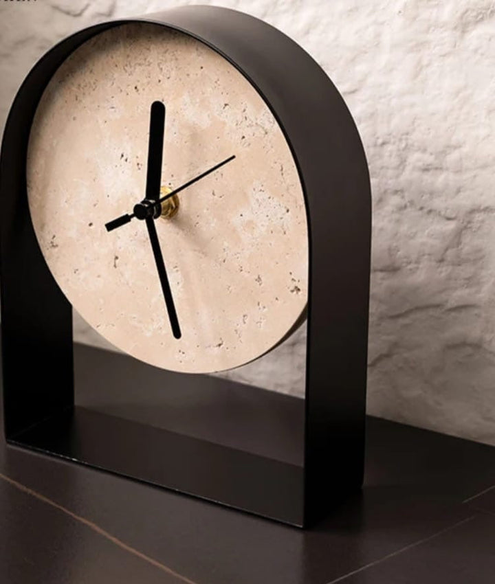Minimalist Stone Face Table Clock