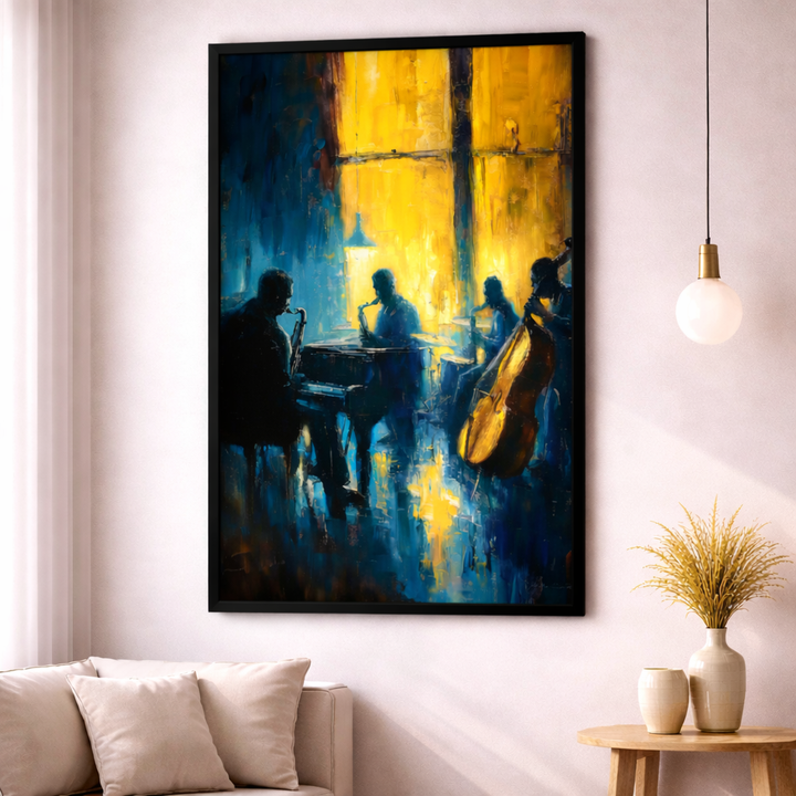 Midnight Jazz Ensemble Framed