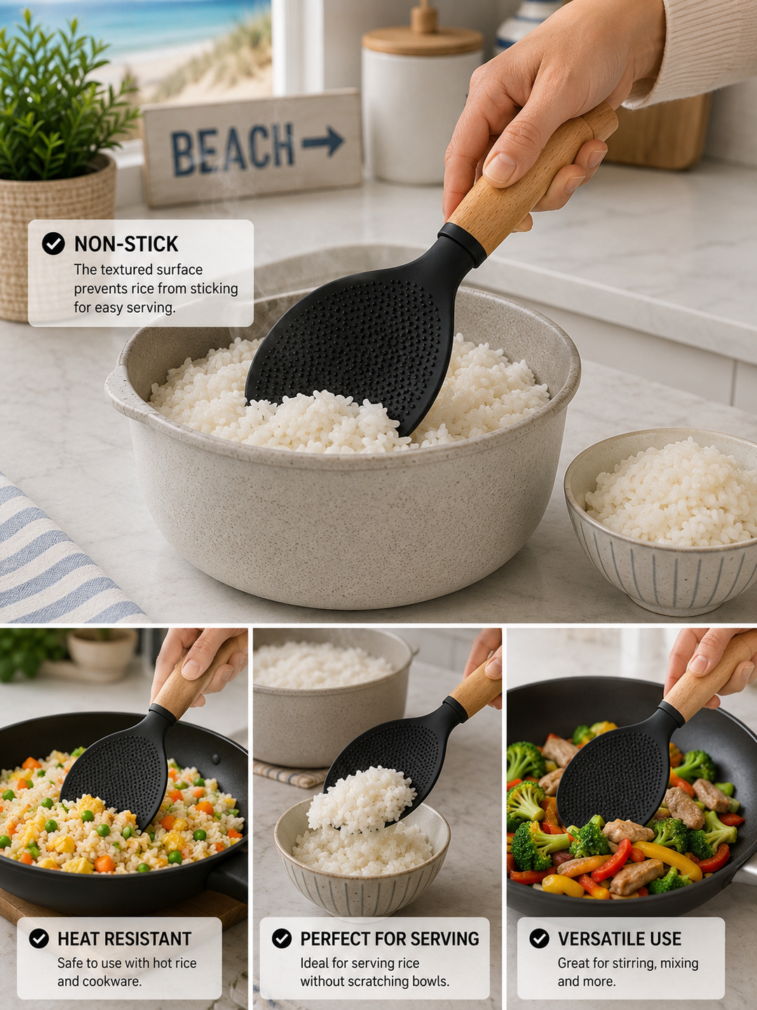 Non-Stick Rice Paddle