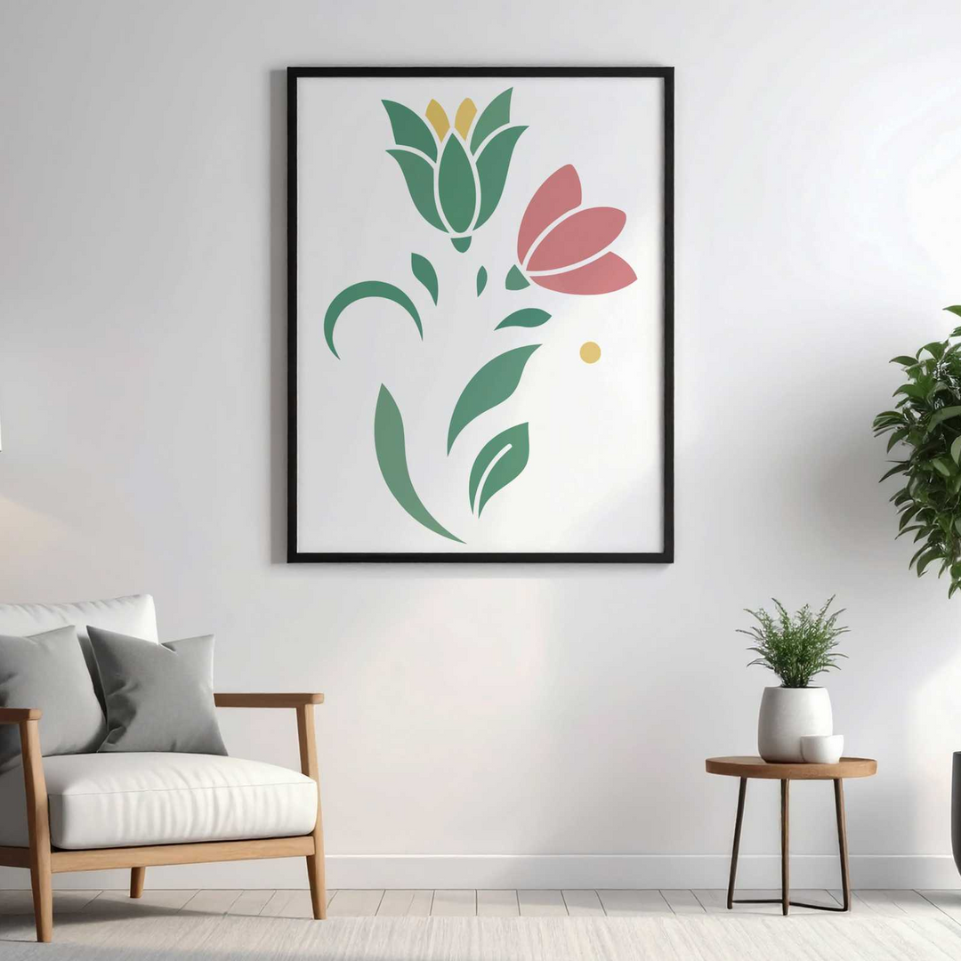 Minimal Floral Modern Wall Art