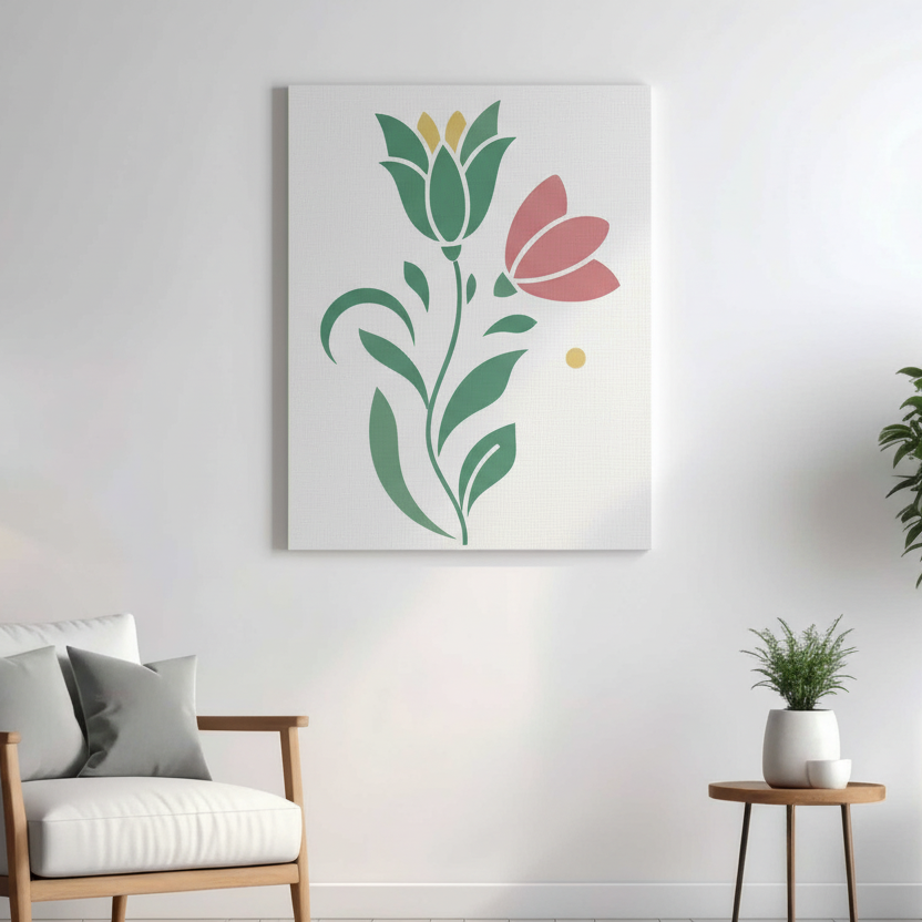 Minimal Floral Modern Wall Art