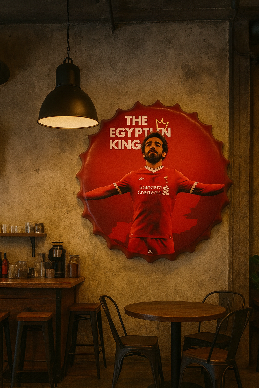 Mo Salah - Bottle Cap Wall Art