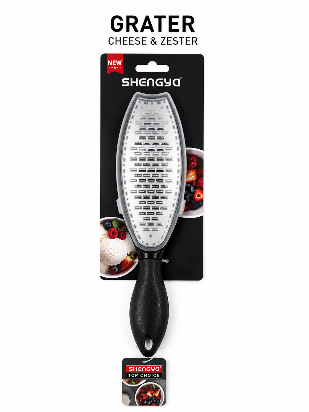 Stainless Steel Cheese Grater & Zester