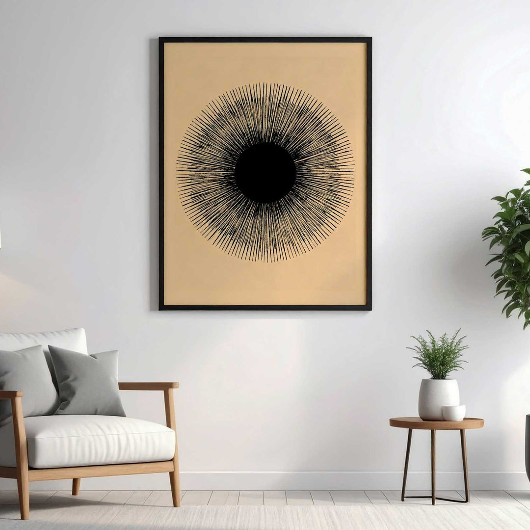 Radial Sunburst Minimal Wall Art