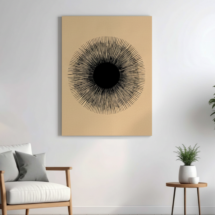 Radial Sunburst Minimal Wall Art