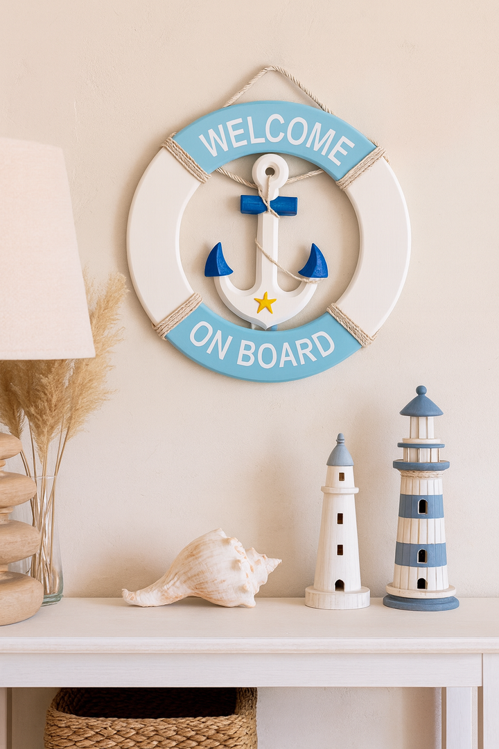 Nautical Welcome On Board Wall Decor