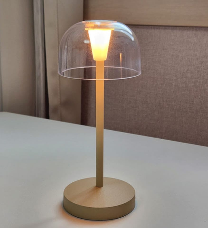 Minimalist RECHARGEABLE Dome Acrylic head Table Lamp