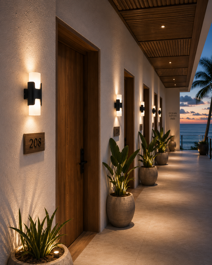 Dual Glass Outdoor Sconce